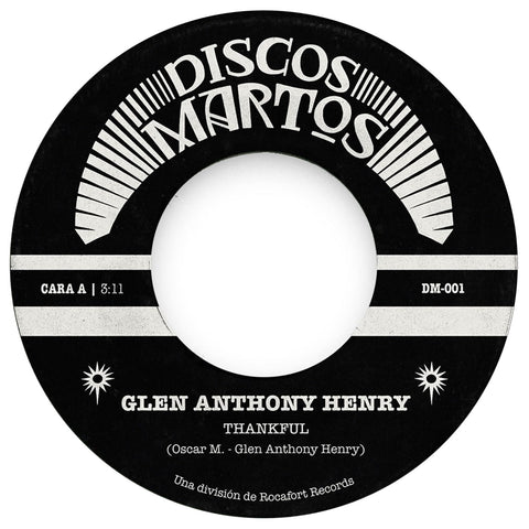 Glen Anthony Henry - Thankful / Fade Away - Vinyl Record