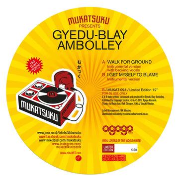 Artists Gyedu Blay Ambolley Style Afro Funk Release Date 31 May 2024 Cat No. MUKAT094 Format 12