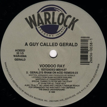 A Guy Called Gerald - Voodoo Ray Vinyl Vinly Record
