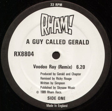 A Guy Called Gerald - Voodoo Ray (Remix) Vinyl Vinly Record