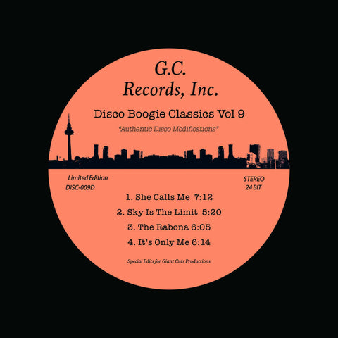 Various - Disco Boogie Classics Vol 9 - Artists Disco Boogie Classics Genre Disco Edits Release Date 1 Jan 2017 Cat No. DISC009 Format 12" Vinyl - G.C. Records Inc - G.C. Records Inc - G.C. Records Inc - G.C. Records Inc - Vinyl Record