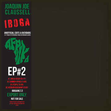 Joaquin Joe Claussell - IBOGA - THE 12” EP PT2 Extended Versions Vinly Record