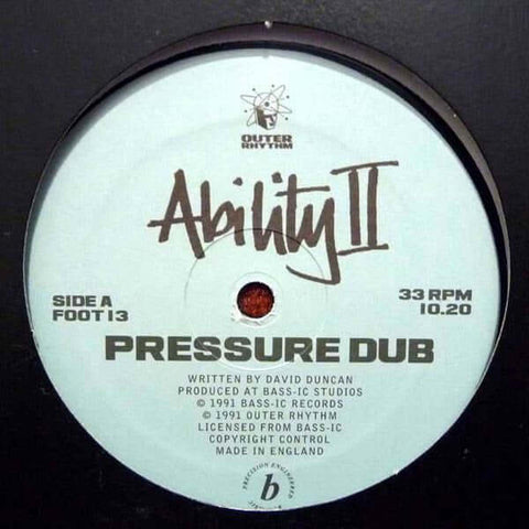 Ability II - Pressure Dub Vinyl - Vinyl Record