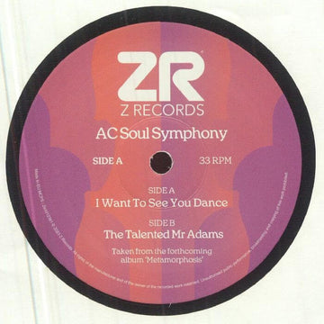 AC Soul Symphony - I Want To See You Dance Vinyl Vinly Record
