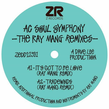 AC Soul Symphony - The Ray Mang Remixes Vinyl Vinly Record