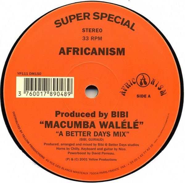 Africanism - Macumba Walélé Vinyl