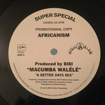 Africanism - Macumba Walélé Vinyl Vinly Record
