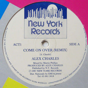 Alex Charles - Come On Over Vinyl Vinly Record