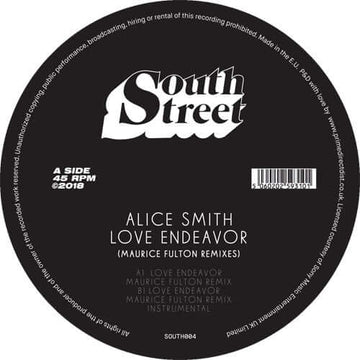 Alice Smith - Love Endeavor (Maurice Fulton Remixes) Vinyl Vinly Record