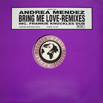 Andrea Mendez - Bring Me Love (Remixes) Vinyl Vinly Record