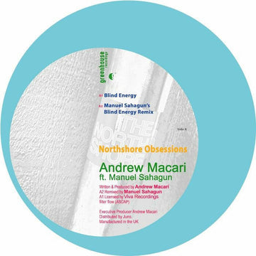 Andrew Macari feat Manuel Sahagun - Northshore Obsessions EP Vinyl Vinly Record