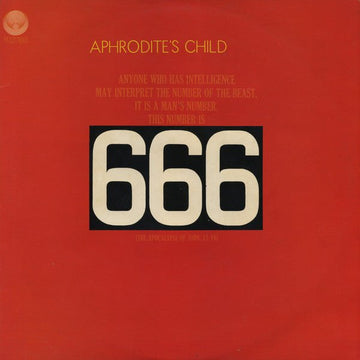 Aphrodite's Child - 666 Vinyl Vinly Record