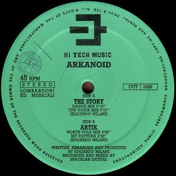 Arkanoid - The Story / Artik Vinyl Vinly Record