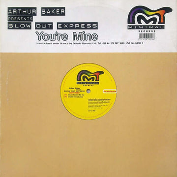 Arthur Baker Presents Blow Out Express - You're Mine Vinyl Vinly Record