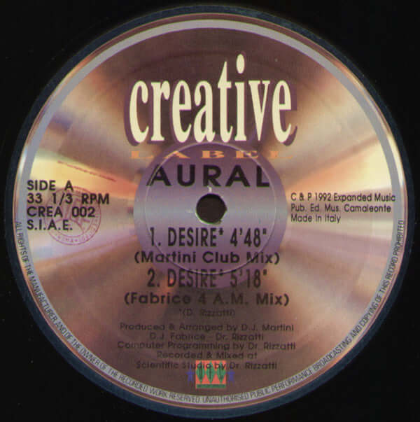 Aural - Desire Vinyl