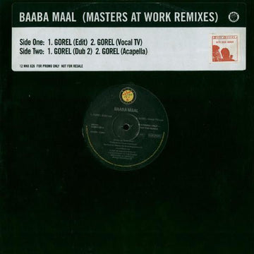 Baaba Maal - Gorel (Masters At Work Remixes) Vinyl Vinly Record