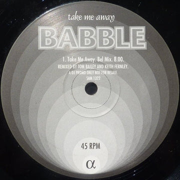 Babble - Take Me Away Vinyl Vinly Record