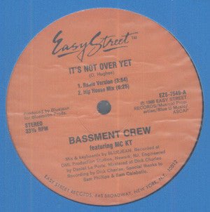 Bassment Crew Featuring KT - It's Not Over Yet Vinyl Vinly Record