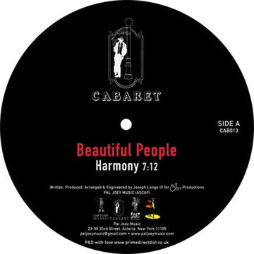Beautiful People - Harmony / I Got The Rhythm Vinyl Vinly Record