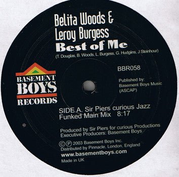 Belita Woods & Leroy Burgess - Best Of Me Vinyl Vinly Record