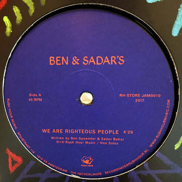 Ben & Sadar's - We Are Righteous People Vinyl Vinly Record