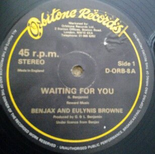 Benjax And Eulynis Browne - Waiting For You / Itching Sensation Vinyl Vinly Record