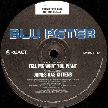 Blu Peter - Tell Me What You Want Vinyl Vinly Record