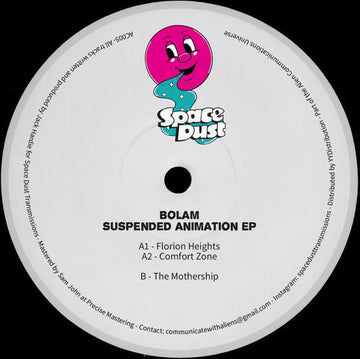 Bolam - Suspended Animation EP Vinyl Vinly Record