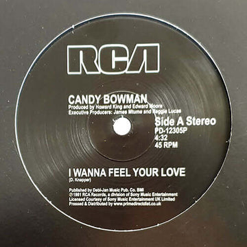 Candy Bowman - I Wanna Feel Your Love Vinyl Vinly Record