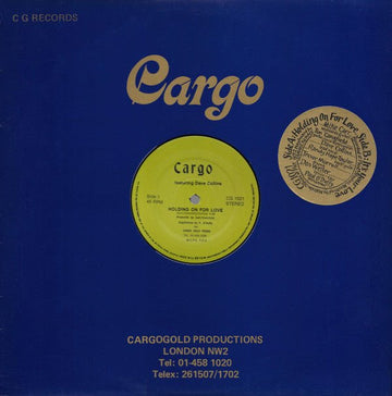Cargo - Holding On For Love Vinyl Vinly Record