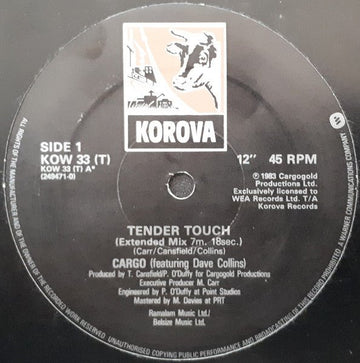 Cargo - Tender Touch Vinyl Vinly Record