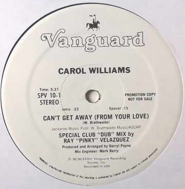 Carol Williams - Can't Get Away (From Your Love) (Special Club 