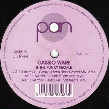 Cassio Ware & Funky People - I Like You Vinyl Vinly Record