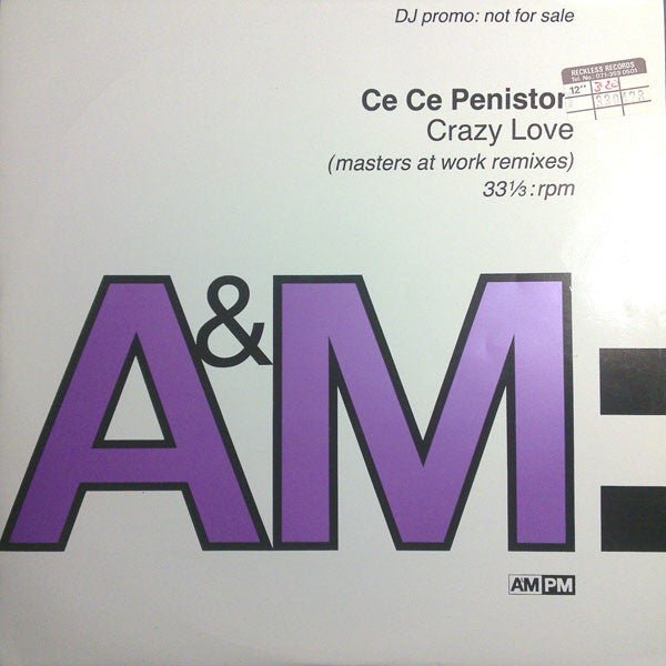 Ce Ce Peniston - Crazy Love (Masters At Work Remixes) Vinyl