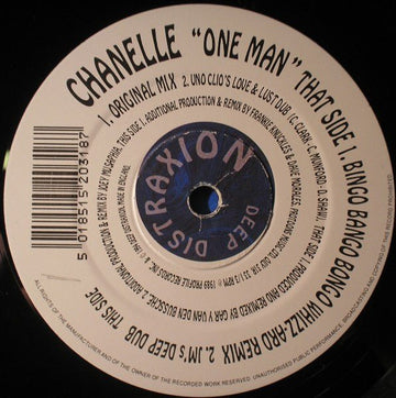 Chanelle - One Man Vinyl Vinly Record