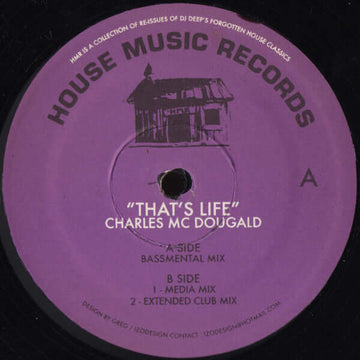 Charles Mc Dougald - That's Life Vinyl Vinly Record