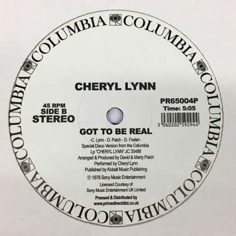 Cheryl Lynn - You Saved My Day / Got to Be Real Vinyl - Vinyl Record