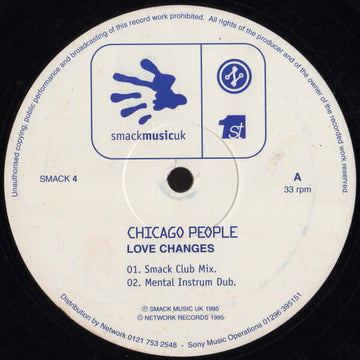Chicago People - Love Changes Vinyl Vinly Record