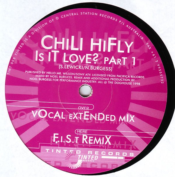 Chili Hifly - Is It Love? (Part 1) Vinyl