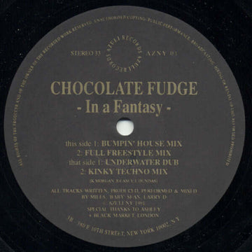 Chocolate Fudge - In A Fantasy Vinyl Vinly Record