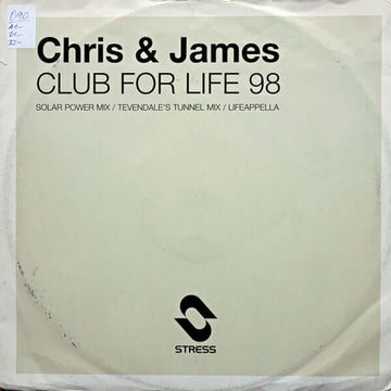 Chris & James - Club For Life '98 Vinyl Vinly Record