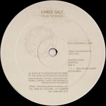 Chris Salt - Dub Sonar / Distorted Reality Vinyl Vinly Record