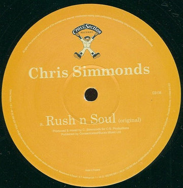Chris Simmonds - Rush N Soul Vinyl Vinly Record