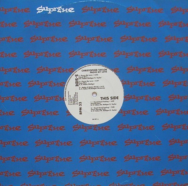 Christopher Taylor  - Prove My Love