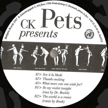 CK - Pets Vinyl Vinly Record