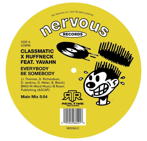 Classmatic x Ruffneck feat. Yavahn - Everybody Be Somebody Vinyl - Vinyl Record