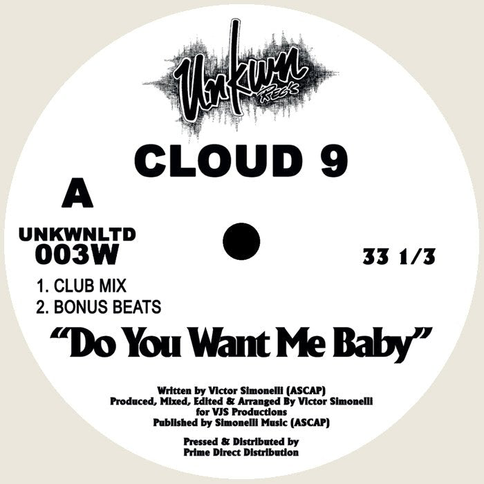 Cloud 9 - Do You Want Me Baby Vinyl