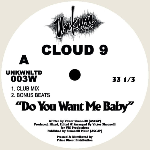 Cloud 9 - Do You Want Me Baby Vinyl