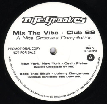 Club 69 - Mix The Vibe - A Nite Grooves Compilation Vinyl Vinly Record