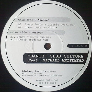 Club Culture - Dance Vinyl Vinly Record
